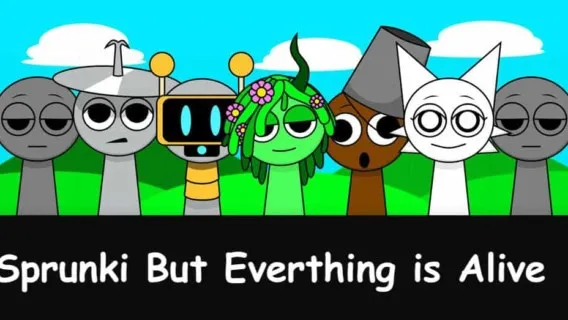 Sprunki but everyone is alive